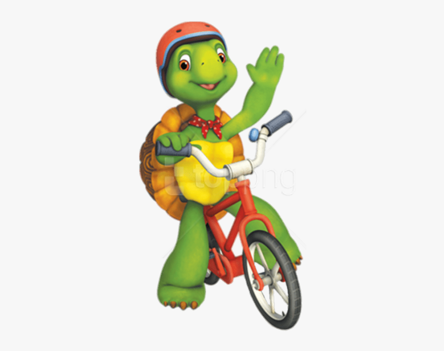 Bike Clipart Png - Franklin The Turtle Waving, Transparent Clipart