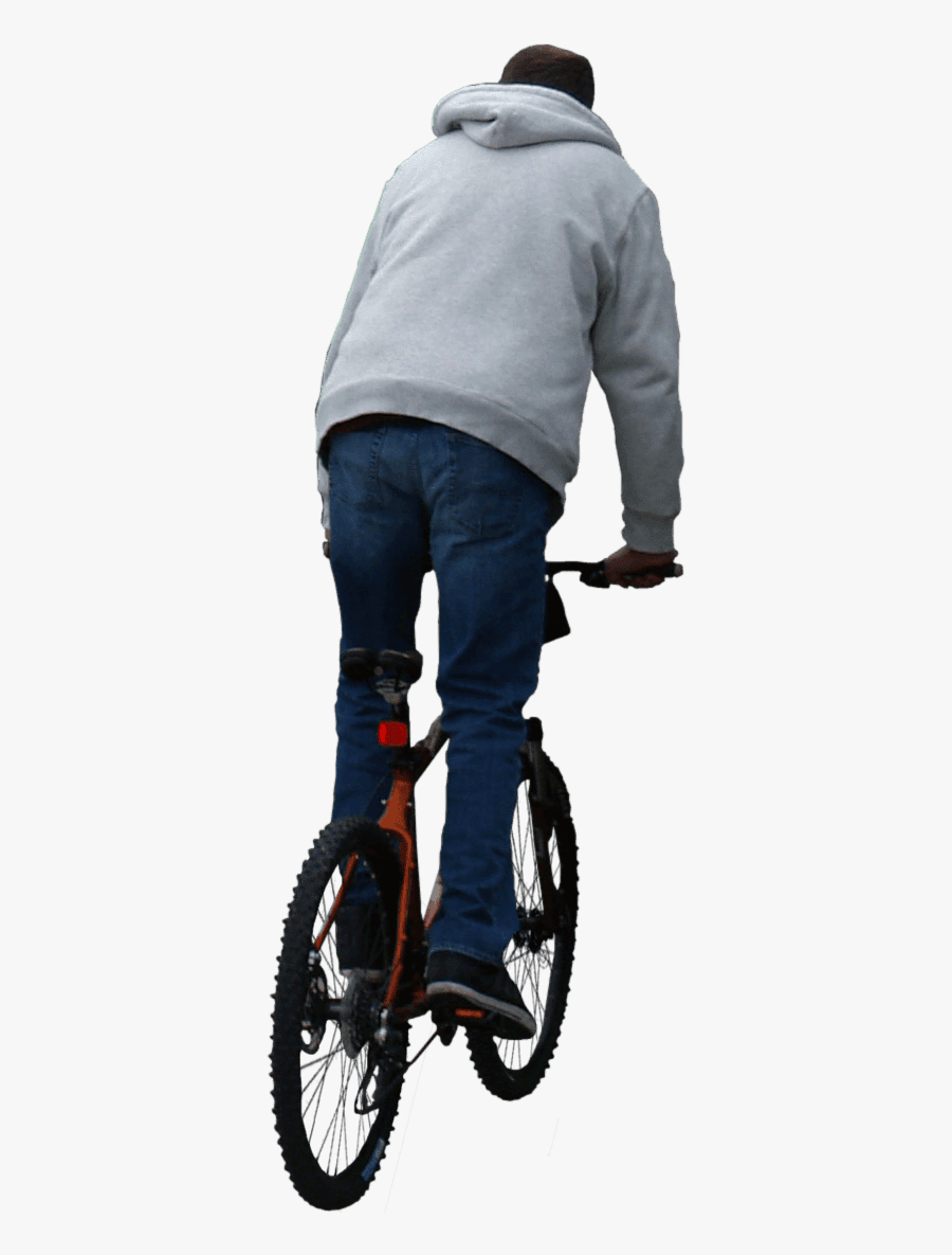 Riding Bike Back Png, Transparent Clipart