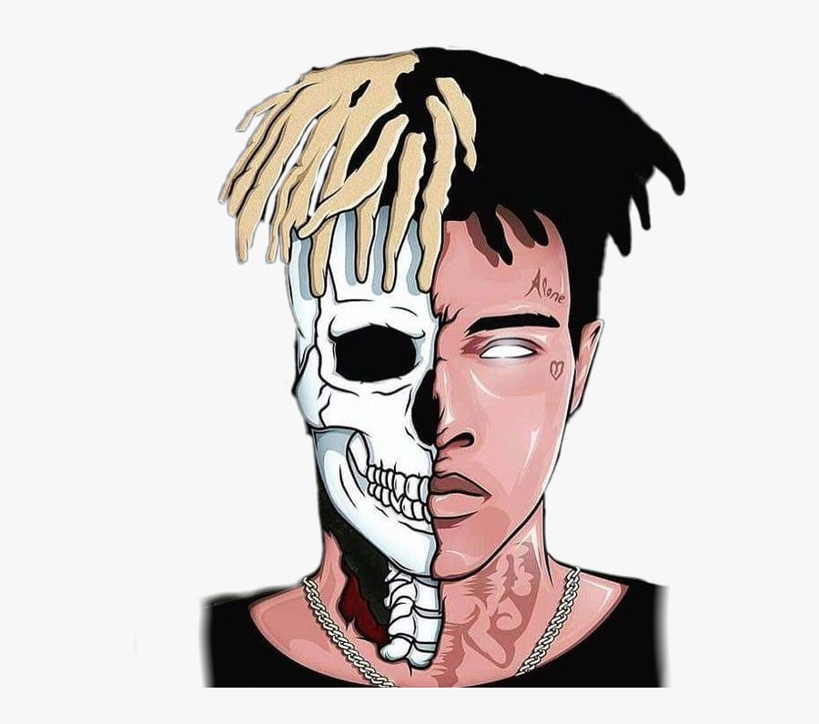 #alone #xxxtentacion - Xxxtentacion Skeleton, Transparent Clipart