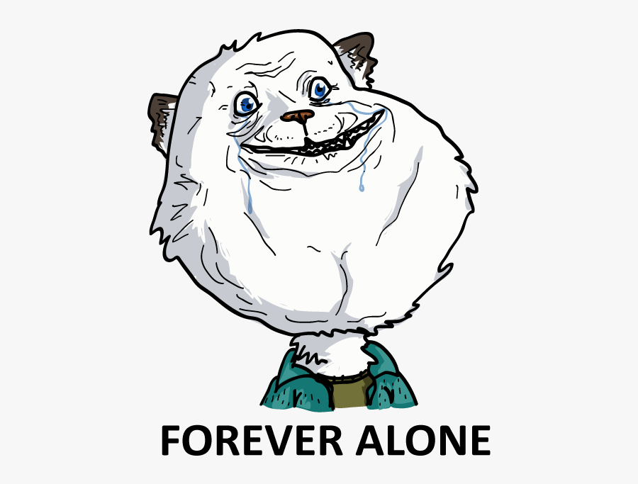 Forever Alone Furry, Transparent Clipart