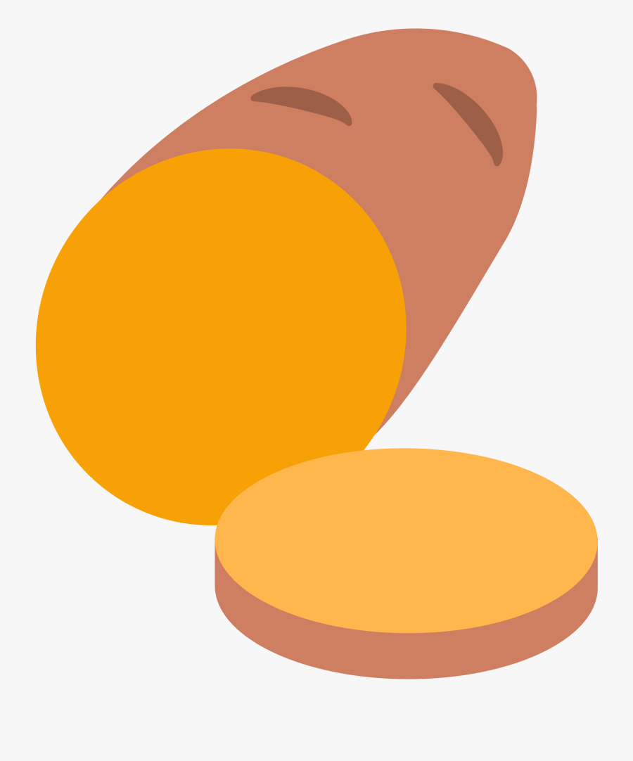 Transparent Pill Clipart Black And White - Sweet Potato Emoji Png, Transparent Clipart