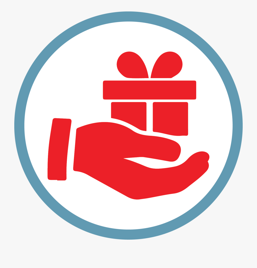 Hand With Box Icon Clipart , Png Download - Hand Give Icon, Transparent Clipart