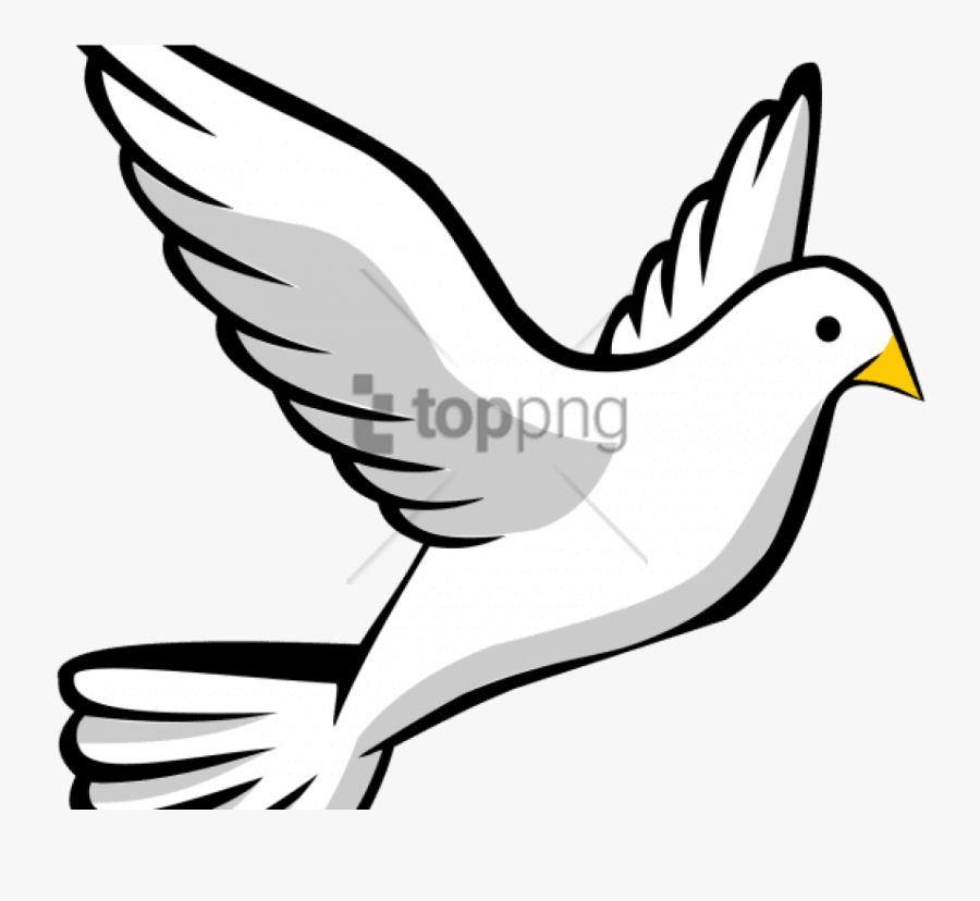 White Birds Flying Png - Flying Bird Drawing, Transparent Clipart
