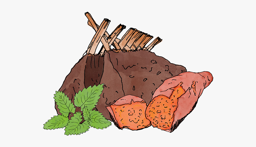 Free Lamb Sweet Potato - Illustration, Transparent Clipart