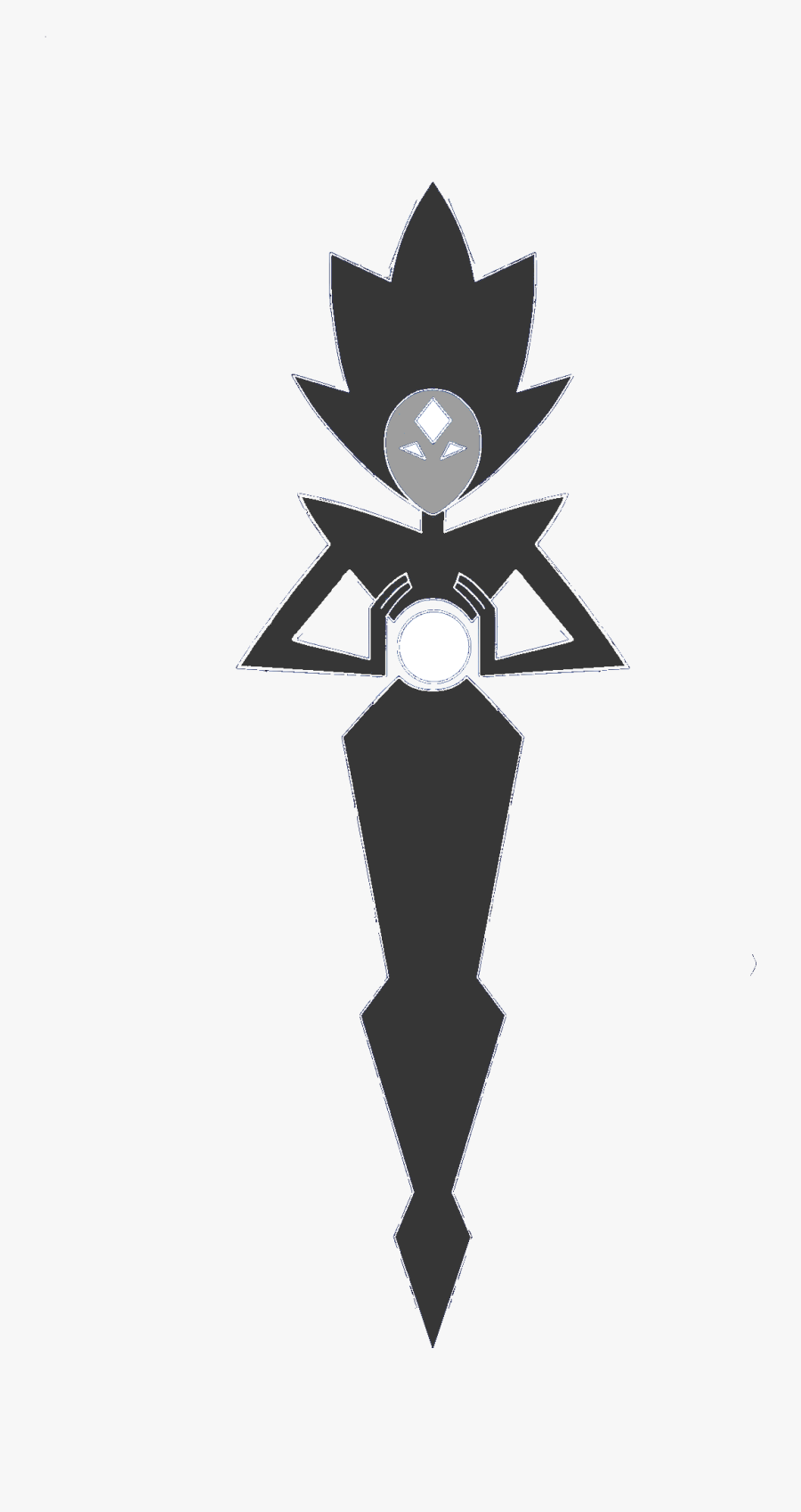 White Diamond Symbol Steven Universe - Black Diamond White Diamond Steven Universe, Transparent Clipart