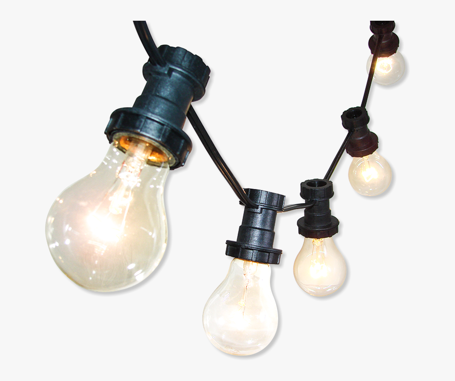 Transparent Lighting Png - Light Bulbs On Strings Transparent, Transparent Clipart