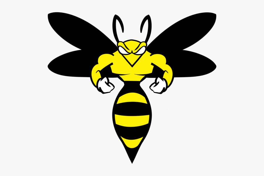 Wasp Mascot, Transparent Clipart