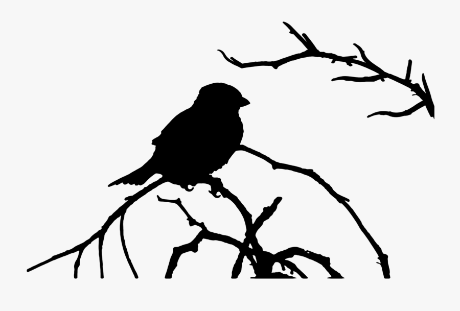The Sparrow Bird The Silhouette Png Image - Sparrow Silhouette Png, Transparent Clipart