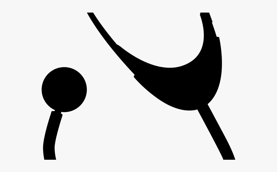 Stethoscope Clipart Black And White, Transparent Clipart