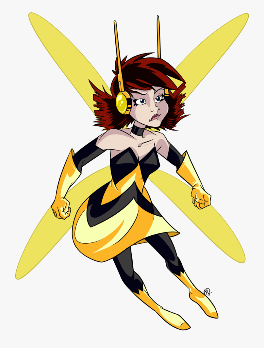 Wasp By Shellsweet Wasp By Shellsweet - Wasp Marvel Cartoon, Transparent Clipart