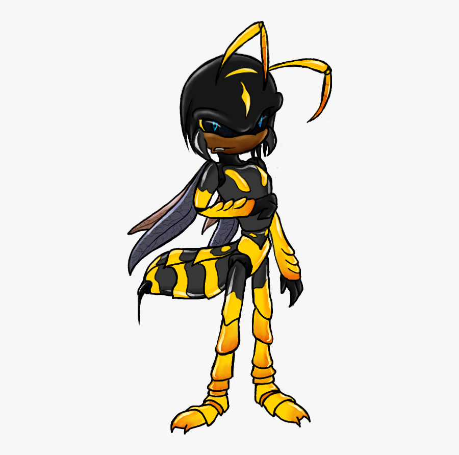 Transparent Rescuer Clipart - Sonic Fan Character Wasp, Transparent Clipart