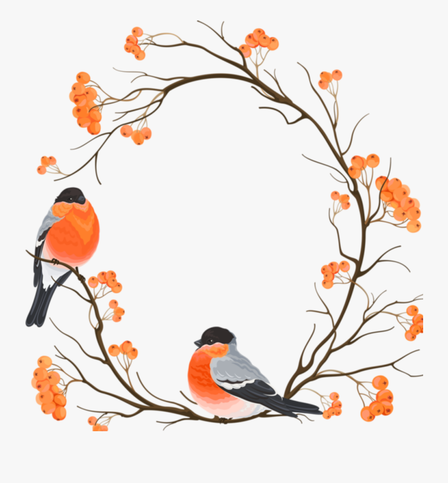 Transparent Bird On Branch Clipart - Oiseau Sur Branche Dessin, Transparent Clipart