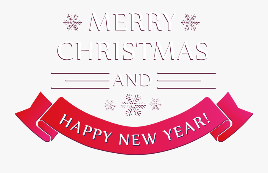 Clip Art Years Day - Merry Christmas And Happy New Year Png, Transparent Clipart