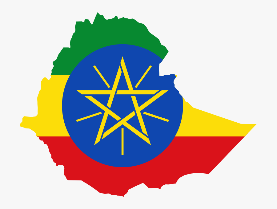 Ethiopian Flag - Ethiopia Flag And Map, Transparent Clipart