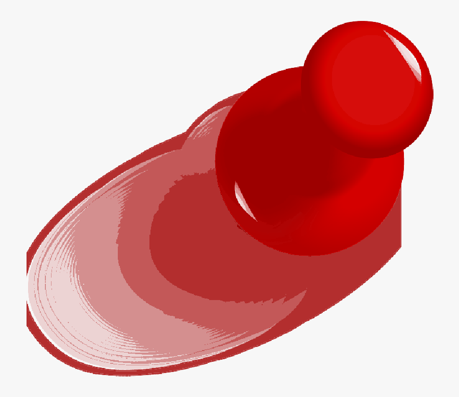 Red Push Pin Free - Circle, Transparent Clipart