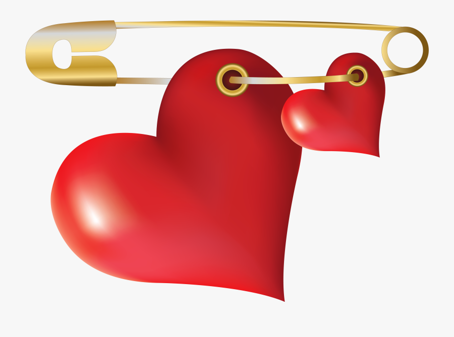 Peaceful Ideas Safety Pin Clipart Royalty Free Pins - Heart With Pin Png, Transparent Clipart