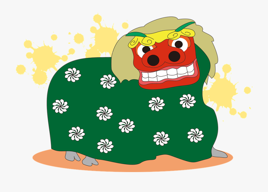 Lion Dance, Japan, New Year"s Day, Festival, Tradition - Lion Dance, Transparent Clipart