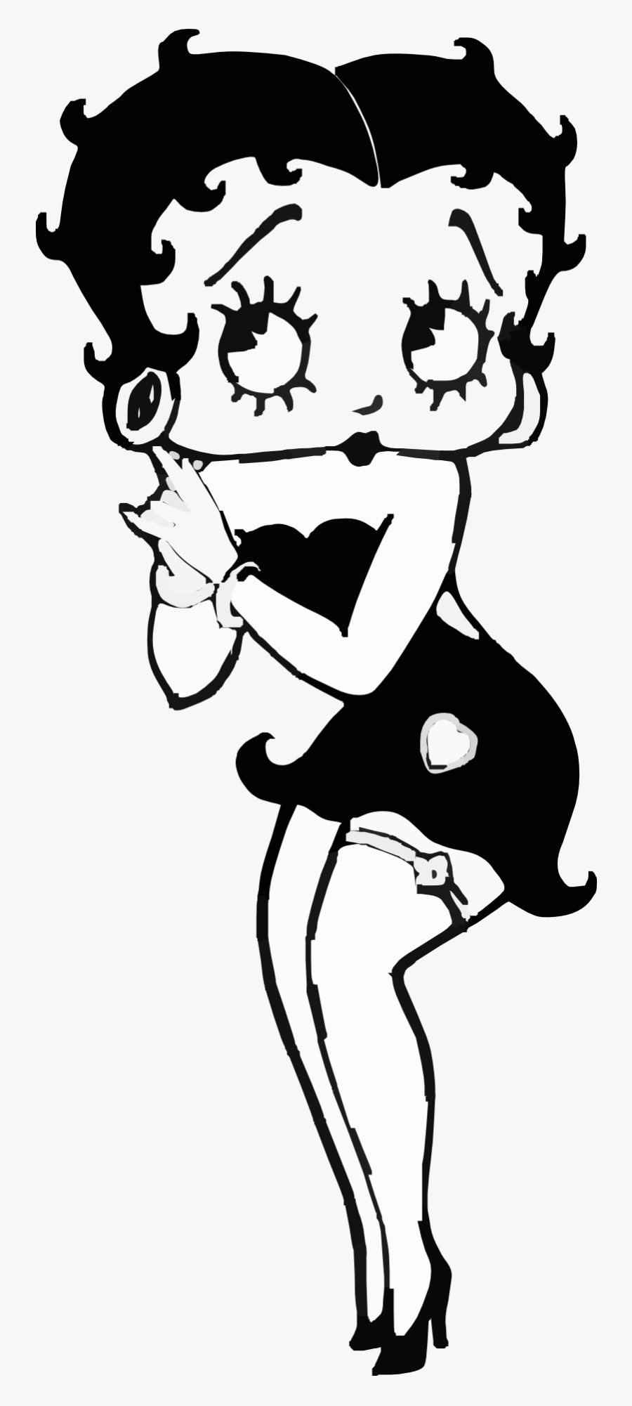 Betty Boop, Transparent Clipart
