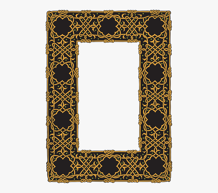 Gold Celtic Knot Border Png, Transparent Clipart