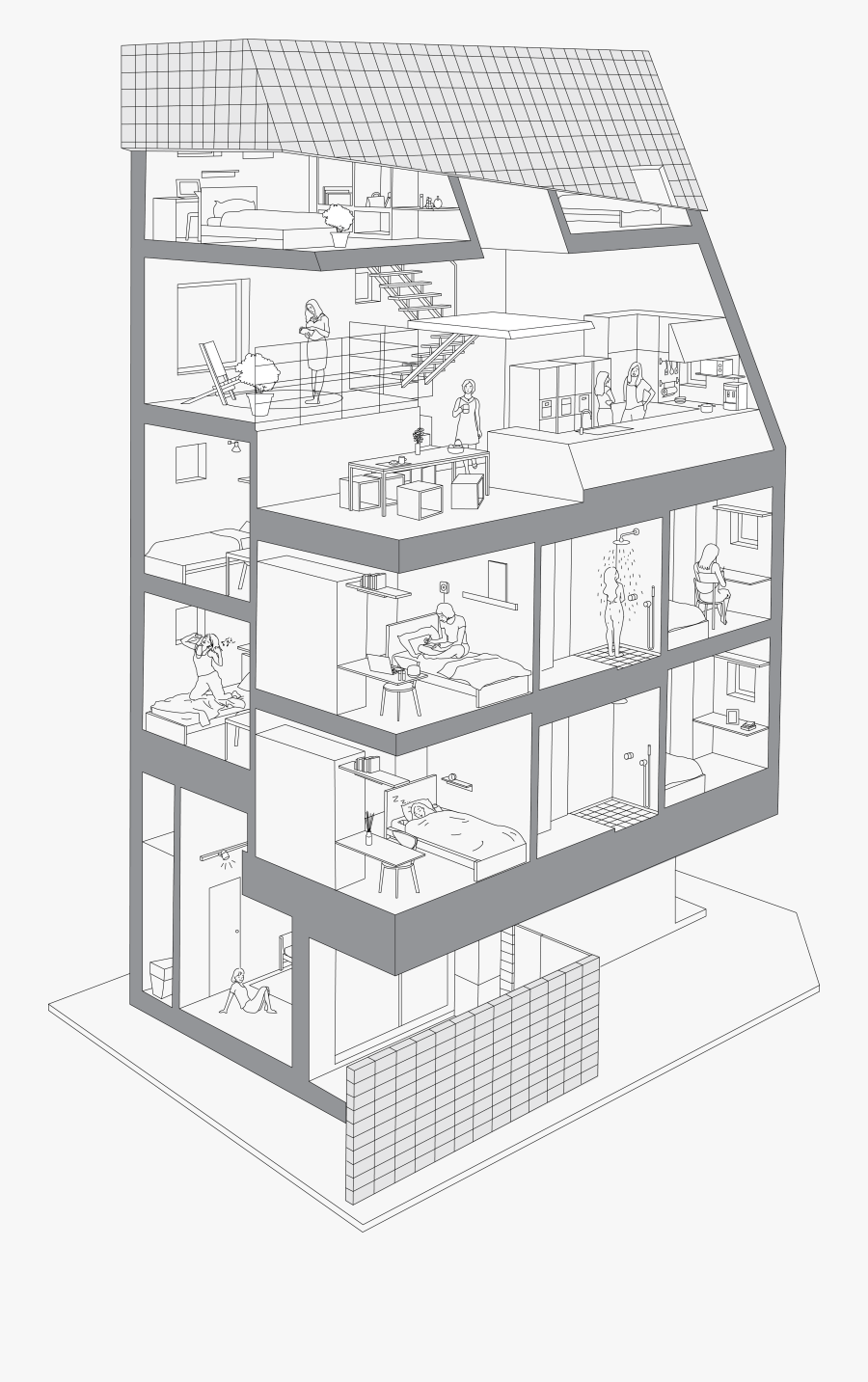 Transparent Cazar Clipart - Architecture, Transparent Clipart