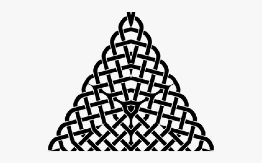 Celtic Knot Clipart - Triangle Clip Art Pattern, Transparent Clipart
