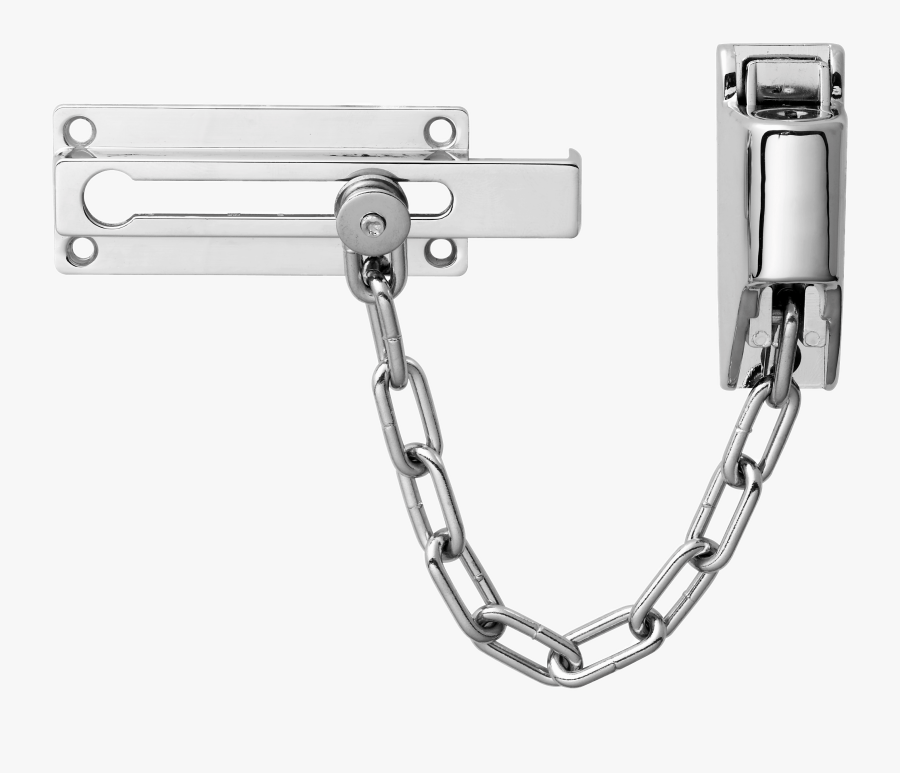 Door Chain Lock - Door Locking Security Chain, Transparent Clipart