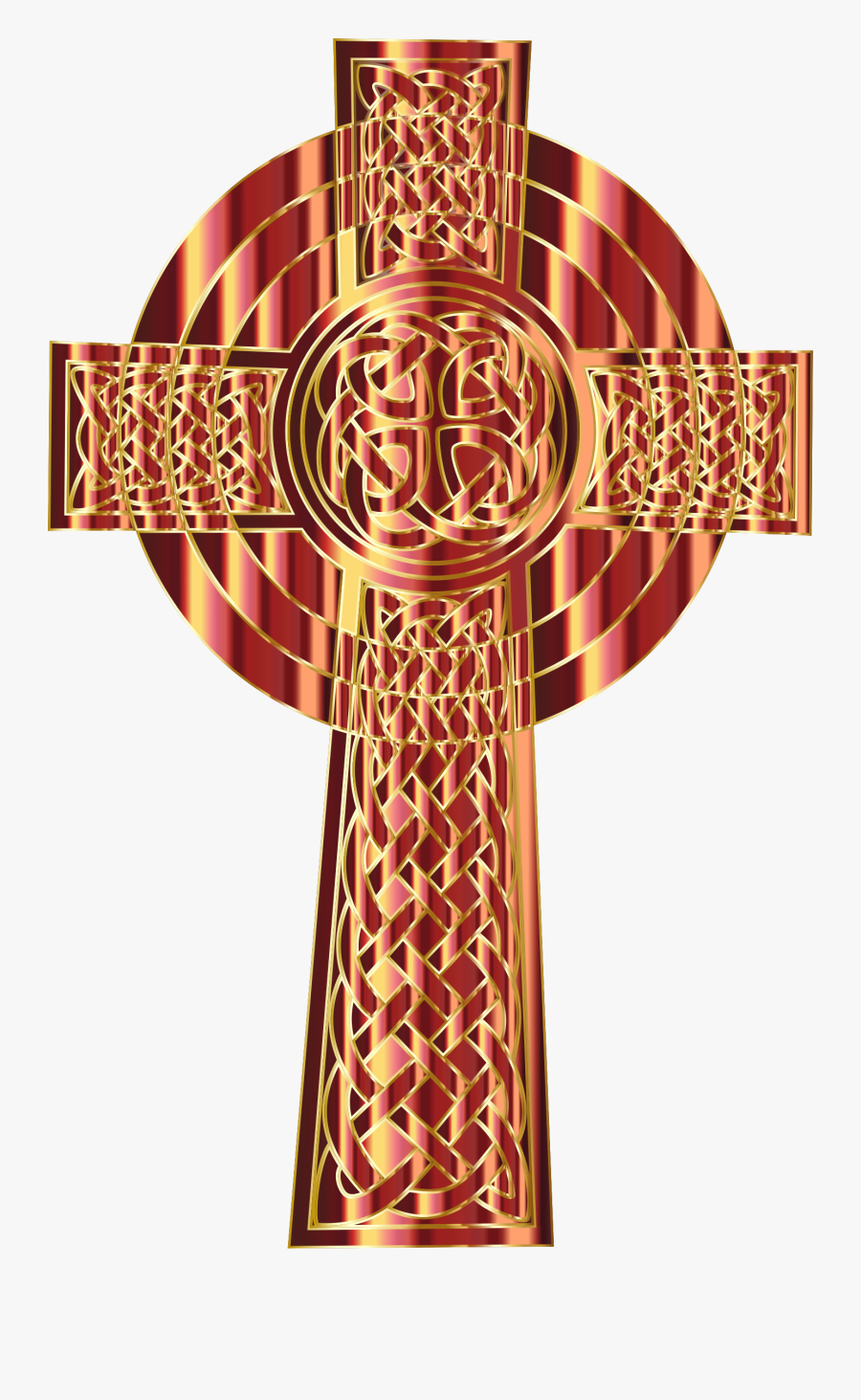 Celtic Cross Gold Clipart - Cross, Transparent Clipart