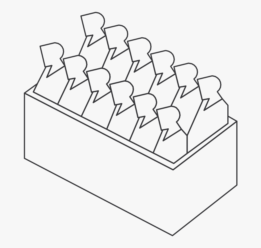 Twelve Jurors - Line Art, Transparent Clipart