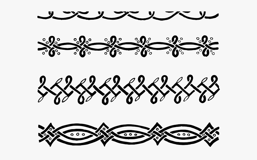 Celtic Design Border Clip Art, Transparent Clipart