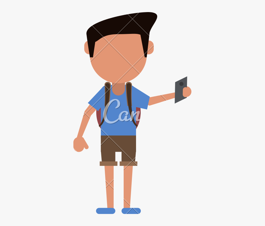 Clip Art Man Tourist Passport Icons - Man Tourist Icon Png, Transparent Clipart