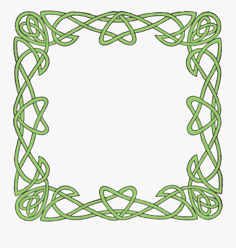 Transparent Celtic Design Png - Green Celtic Border Clipart, Transparent Clipart