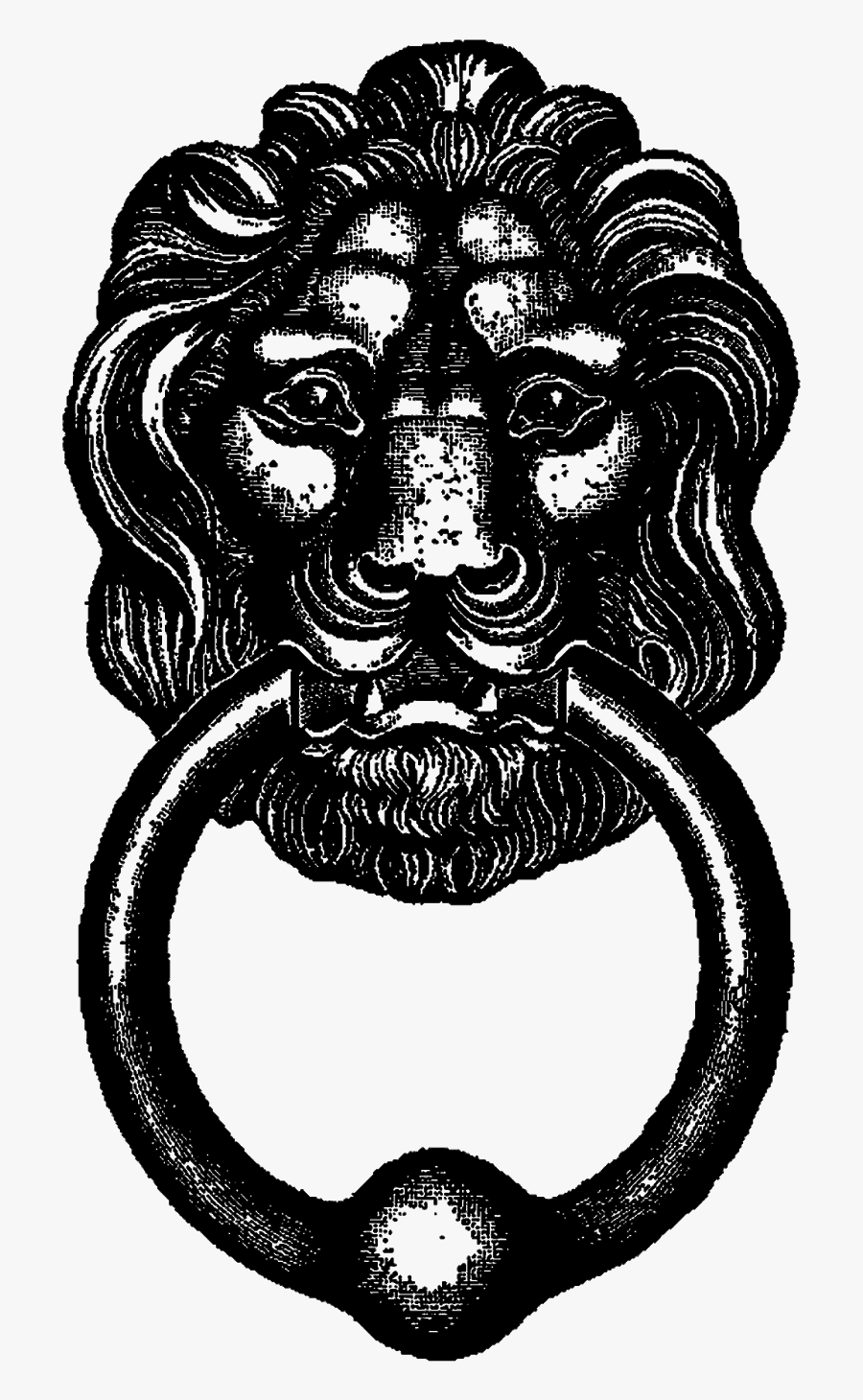 Door Clipart Vintage - Door Knocker Clip Art, Transparent Clipart