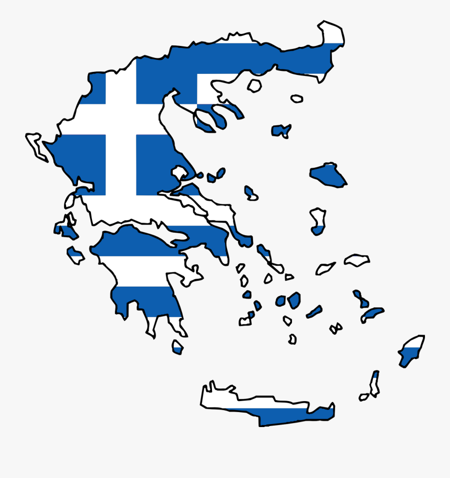 Clip Art Wallpapers Flag Of Goldoverblu - Greece Flag Map, Transparent Clipart