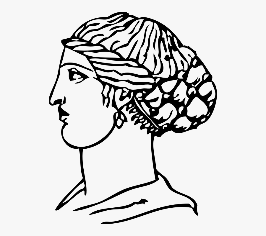 Transparent Greek Statue Clipart - Hairdressing Ancient Greece, Transparent Clipart