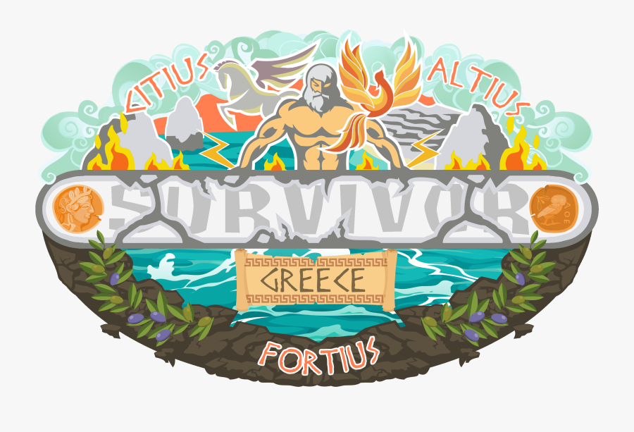 Greece Clipart Greek Latin - Survivor Brain Vs Brawn Vs Beauty Logos, Transparent Clipart