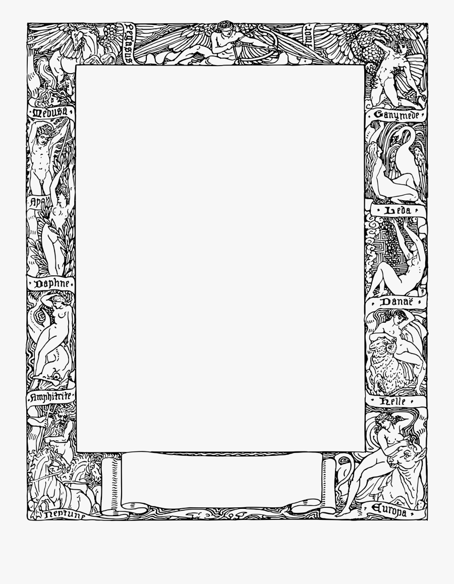 Transparent Clipart Greece - Medieval Border Png, Transparent Clipart