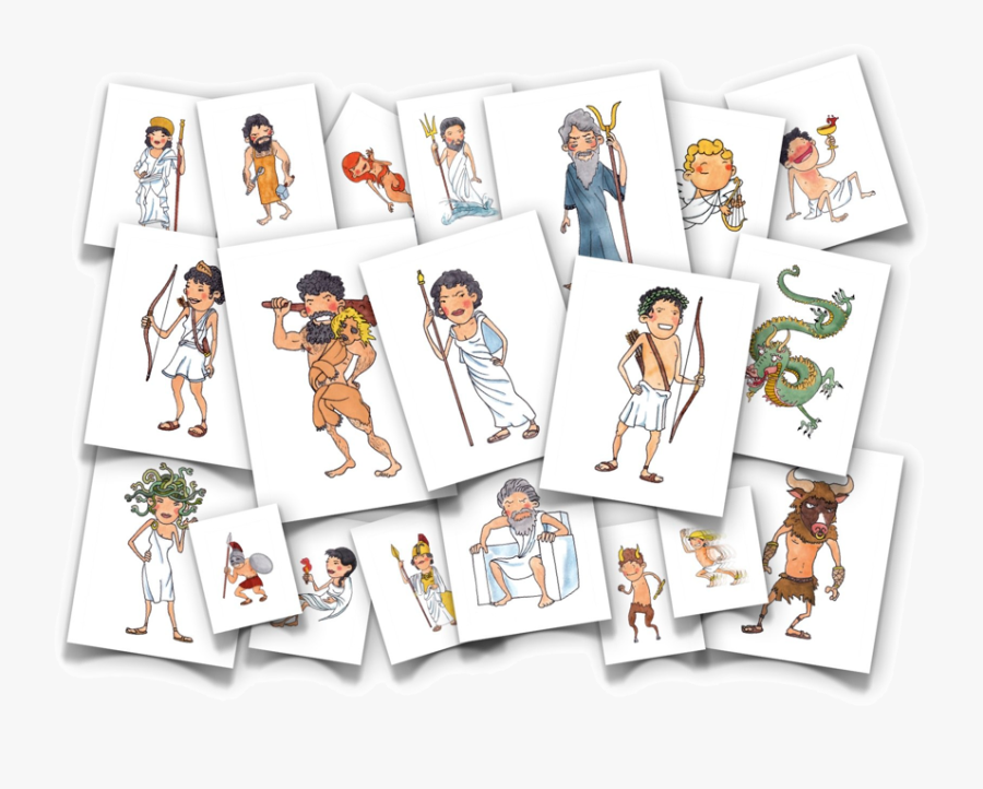 Greek Gods Flash Cards - Greek Gods Flashcards, Transparent Clipart