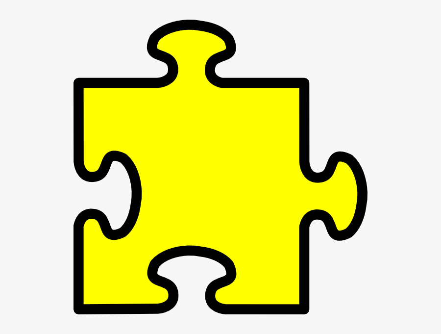 5 Clipart Yellow - Puzzle Piece Clipart, Transparent Clipart