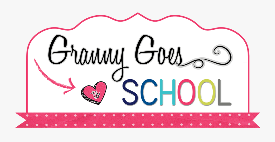 Granny Goes To School - Heart, Transparent Clipart