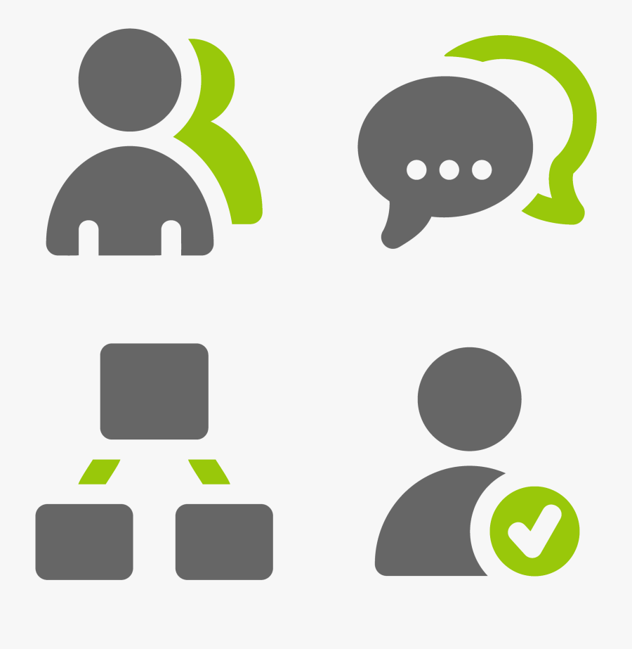 Customers Simple Icon - User Icon Grey Green, Transparent Clipart