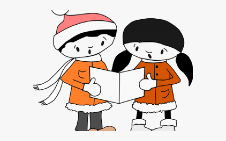 Caroling Cliparts - Christmas Carolers Clipart, Transparent Clipart