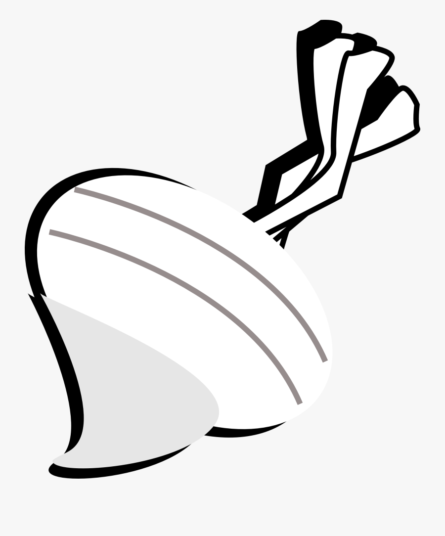 Black And White Turnip In Clipart, Transparent Clipart