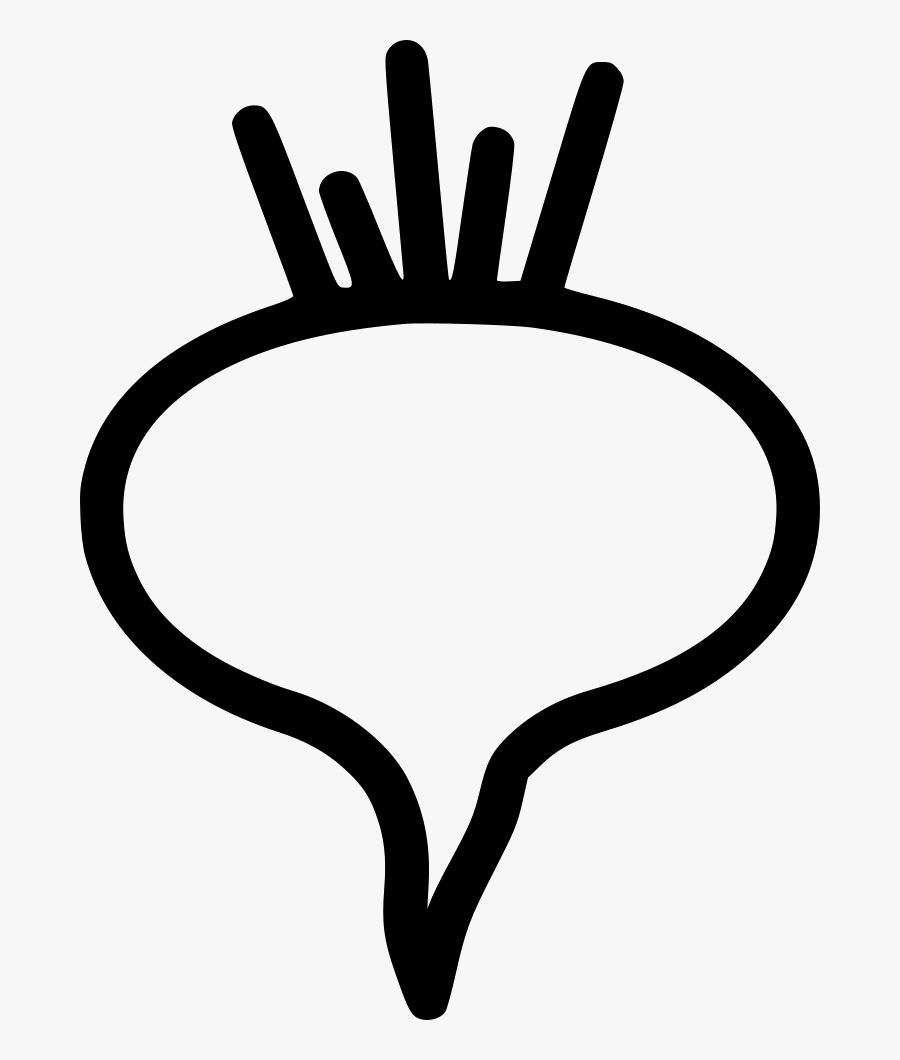 Thumb Clipart Exemplary - Beetroot Outline Png, Transparent Clipart