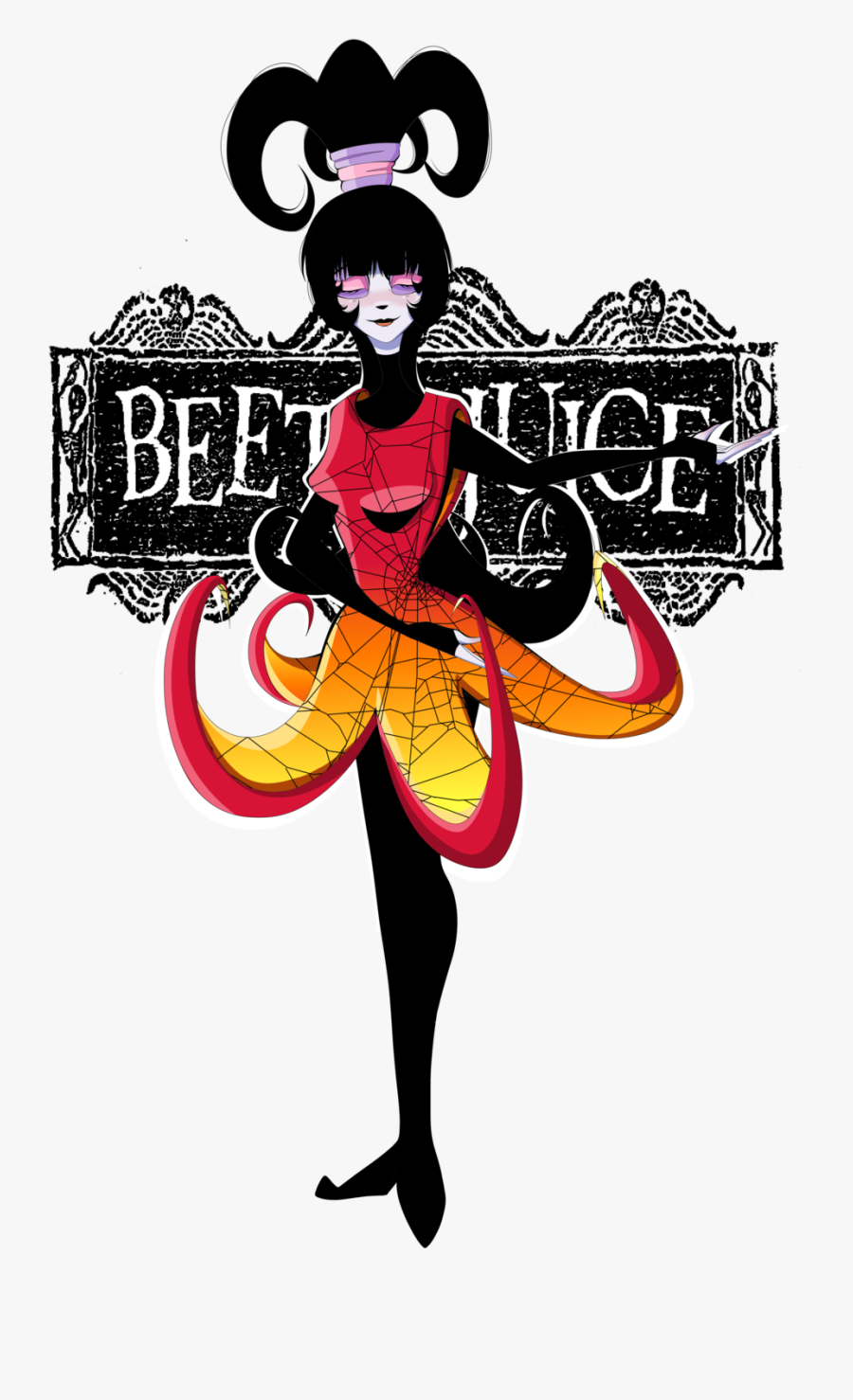 Lydia Deetz By Deadly Voo - Lydia Deetz Cartoon, Transparent Clipart