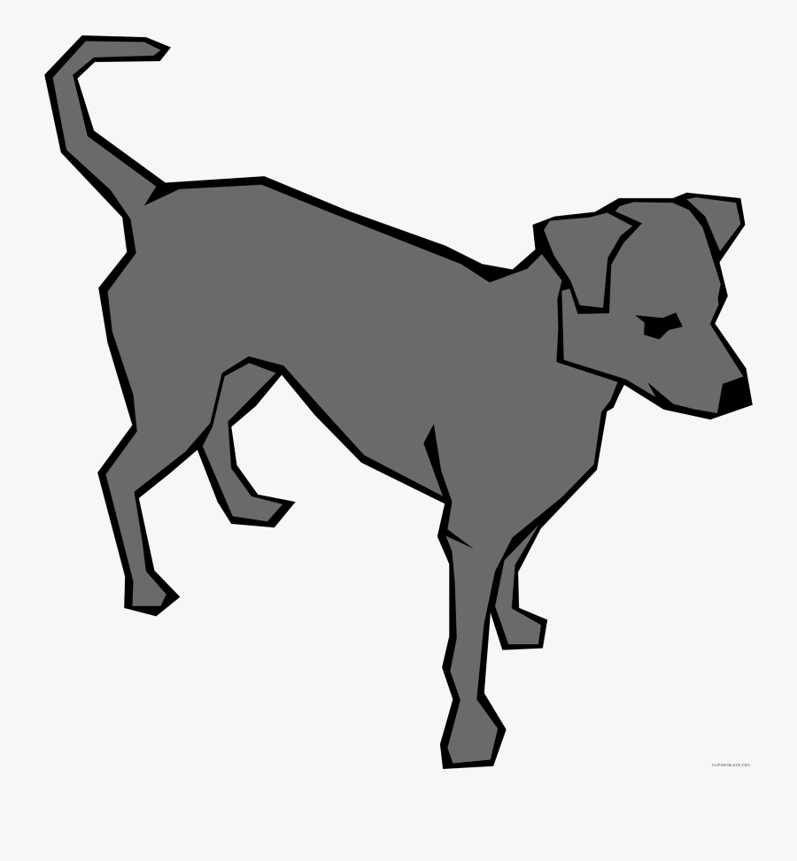 Dog Huge Animal Free Black White Clipart Images Clipartblack - Clip Art Dog, Transparent Clipart