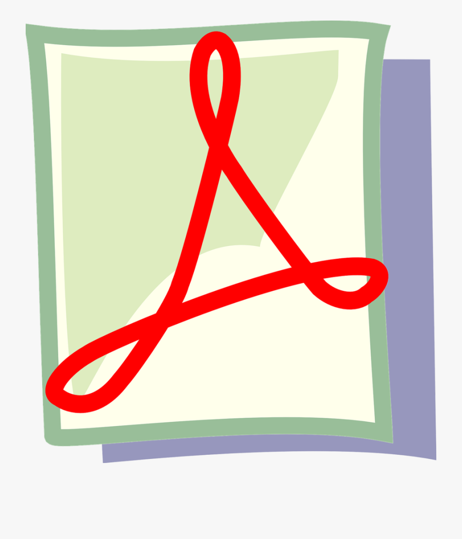 Pdf File Adobe Icon Symbol Red Concept Mime Type - Pdf, Transparent Clipart