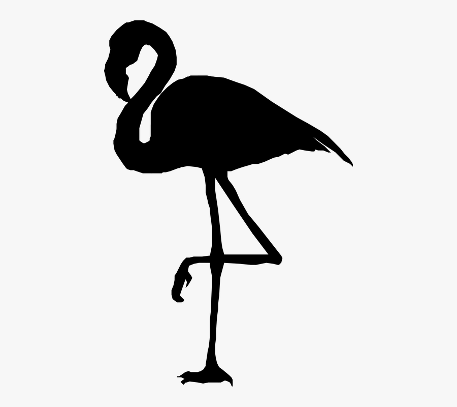 Clip Art Silhouette Scalable Vector Graphics Flamingo - Silhouette Flamingo Clipart Png, Transparent Clipart