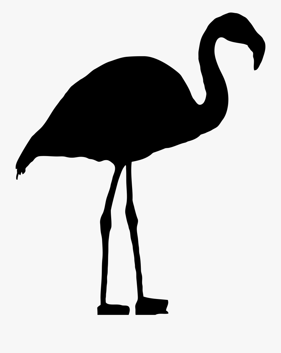 Flamingo Bird Silhouette Clipart - Flamenco En Negro, Transparent Clipart