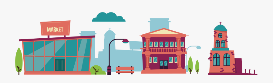 Architecture Urban Construction Transprent - Illustrator Vector Building, Transparent Clipart