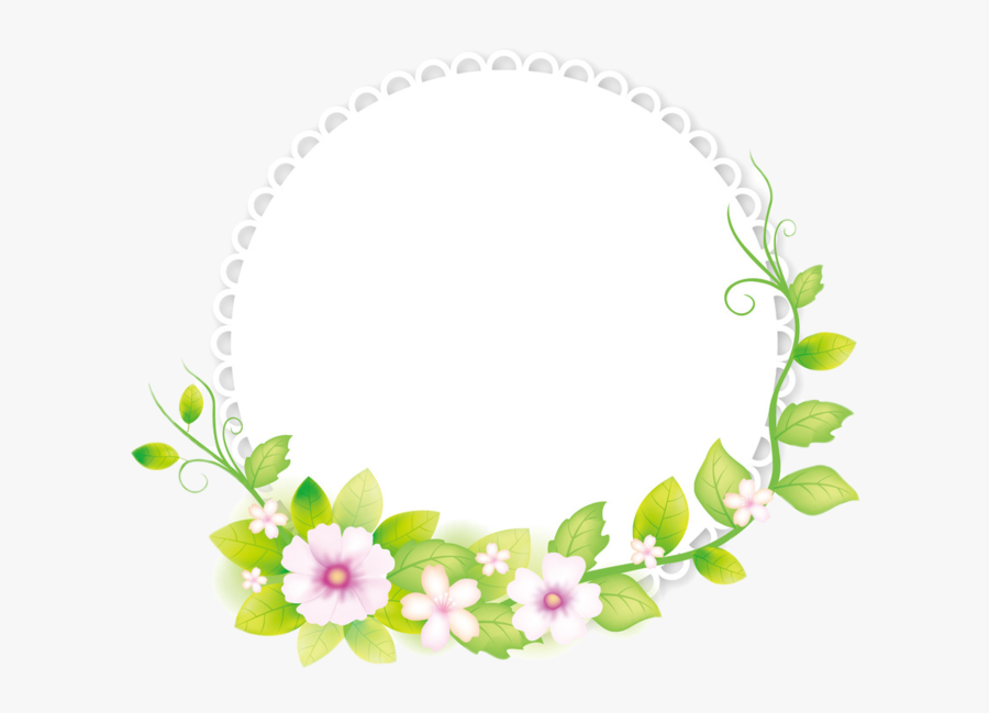 Flower Illustrator Frame Fresh Adobe Round Clipart - Adobe Illustrator, Transparent Clipart